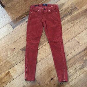 Lucky Brand Thin Corduroy Terra-cotta Jean